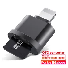 Mini SD TF Card Reader Adapter For iPhone Card Reader for iOS 13 Above System External OTG Memory Card Reader For iPhone 13 12
Mini SD TF Card Reader Adapter For iPhone Card Reader for iOS 13 Above System External OTG Memory Card Reader For iPhone 13 12