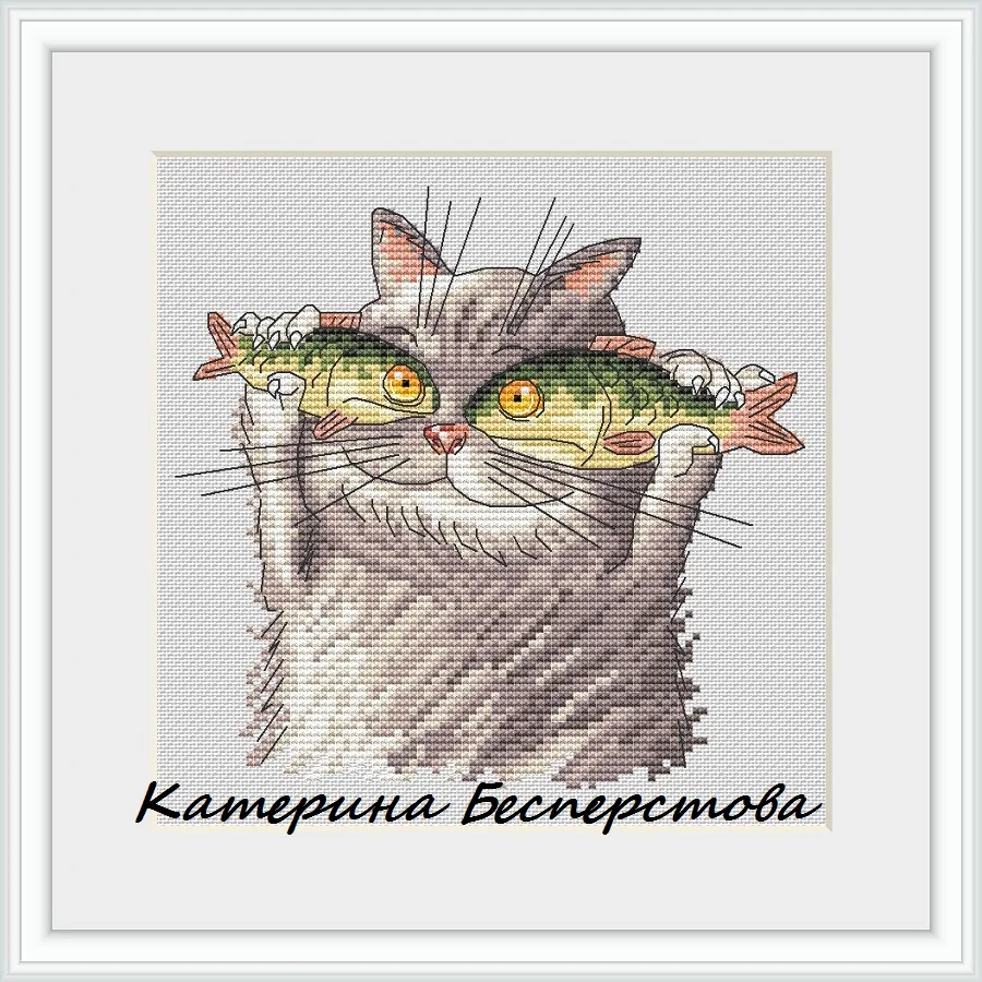 GG RS cotton self-matching cross stitch without printing RS cotton self-matching cross-stitch without printing Fisheye cat
GG RS cotton self-matching cross stitch without printing RS cotton self-matching cross-stitch without printing Fisheye cat