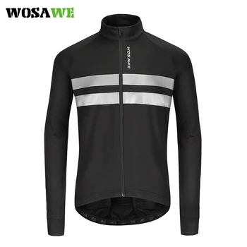 WOSAWE Winter Jacket Cycling Reflective Thermal fleece Jersey Raincoat long sleeve Cycling clothing road mtb Bicycle Clothing
WOSAWE Winter Jacket Cycling Reflective Thermal fleece Jersey Raincoat long sleeve Cycling clothing road mtb Bicycle Clothing