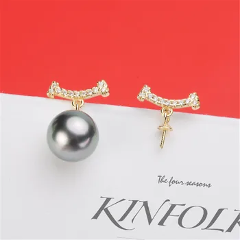 Real Solid 925 Sterling Silver Pearl Stud Earrings Accessories Findings DIY Jewelry Ear Hook Blank Empty Support 
Real Solid 925 Sterling Silver Pearl Stud Earrings Accessories Findings DIY Jewelry Ear Hook Blank Empty Support