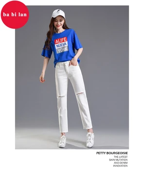 2020 new Women hole rotten casual Ankle-Length Pants loose Denim Harem pants high waist feet Jeans harem pants 
2020 new Women hole rotten casual Ankle-Length Pants loose Denim Harem pants high waist feet Jeans harem pants