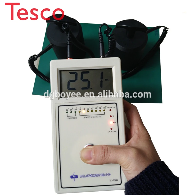 The New SL-030B LED display ESD anti-static weight surface resistance electrostatic tester
The New SL-030B LED display ESD anti-static weight surface resistance electrostatic tester