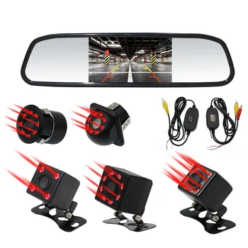 Smartour Night Vison Rear View infrared Backup Camera With 4.3" Color LCD Car Video Foldable Monitor Kit Car Parking Assistance
Smartour Night Vison Rear View infrared Backup Camera With 4.3" Color LCD Car Video Foldable Monitor Kit Car Parking Assistance
