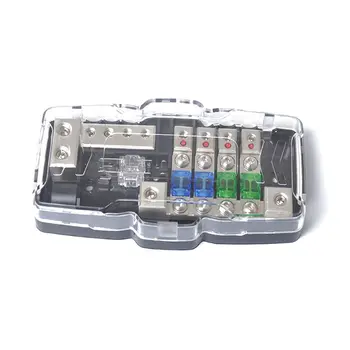 Multi-functional LED Car AUdio Stereo ANL Fuse Holder Distribution 0/4ga 4 Way Fuses Box Block 30A 60A 80Amp
Multi-functional LED Car AUdio Stereo ANL Fuse Holder Distribution 0/4ga 4 Way Fuses Box Block 30A 60A 80Amp