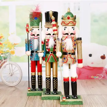 30CM Christmas Decoration Wooden Painted Nutcracker Puppet People Desktop Window Holiday Gift Nutcracker Puppet Doll Decoration
30CM Christmas Decoration Wooden Painted Nutcracker Puppet People Desktop Window Holiday Gift Nutcracker Puppet Doll Decoration