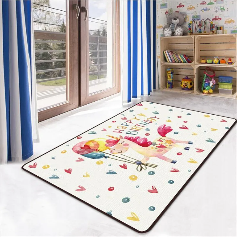 Cartoon Unicorn Carpet 3D Printed Carpet Square Anti-Skid Area Floor Mat Rug Non-slip Mat Dining Room Living Soft Carpet 02
Cartoon Unicorn Carpet 3D Printed Carpet Square Anti-Skid Area Floor Mat Rug Non-slip Mat Dining Room Living Soft Carpet 02