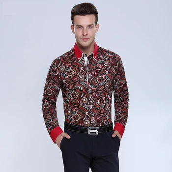 2020 Fahion Men Shirt Italian Style Slim Fit Men Printed Shirts Long Sleeve Shirt Men Flower Printing Turn-down Collar Shirts
2020 Fahion Men Shirt Italian Style Slim Fit Men Printed Shirts Long Sleeve Shirt Men Flower Printing Turn-down Collar Shirts