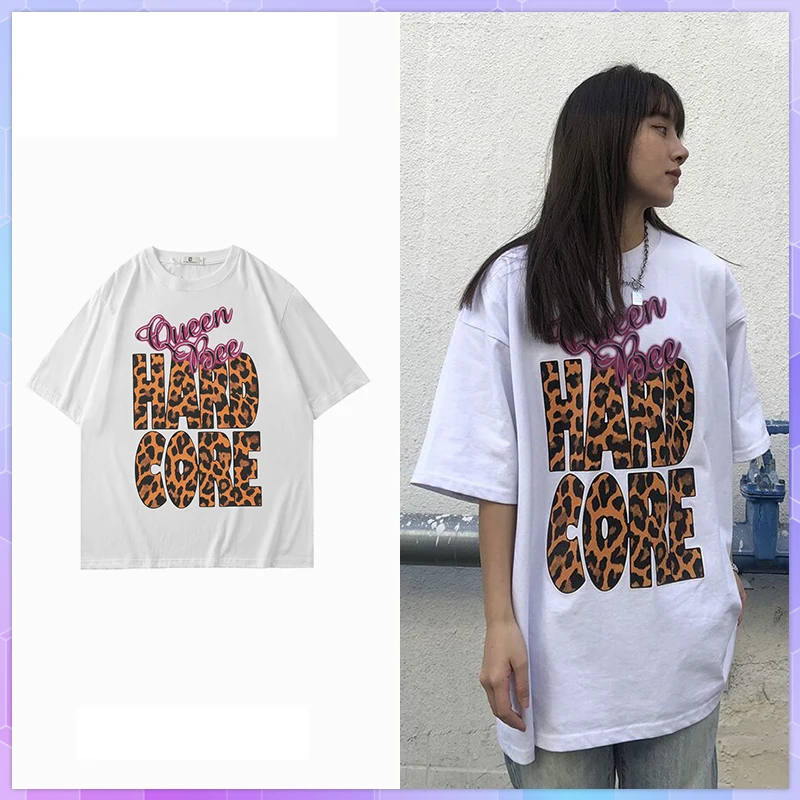2XL Leopard Print T-shirt Woman T-shirts 2021 Summer Retro Letter Top Women's Cotton Tee Shirt Loose Short Sleeve Tops Blusas
2XL Leopard Print T-shirt Woman T-shirts 2021 Summer Retro Letter Top Women's Cotton Tee Shirt Loose Short Sleeve Tops Blusas