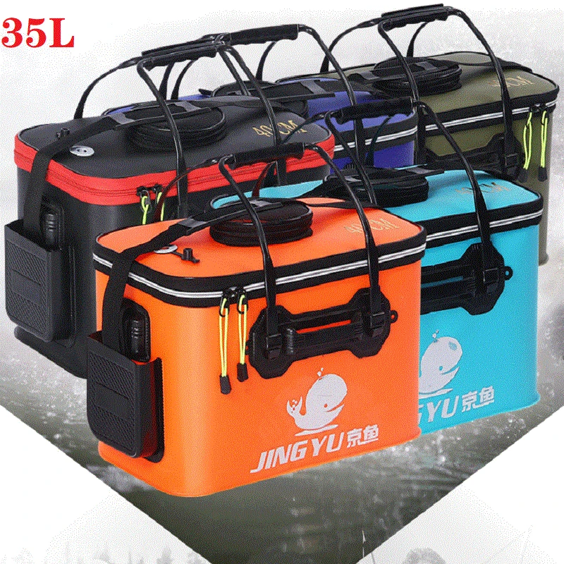 35L Large Capacity High Quality 50cm Outdoor EVA Bucket Folding Bucket Portable Camping Hiking Bucket Fishing Bags
35L Large Capacity High Quality 50cm Outdoor EVA Bucket Folding Bucket Portable Camping Hiking Bucket Fishing Bags