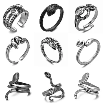 New fashion retro gothic punk exaggerated snake-shaped men's ring multi-style opening adjustment ring hip hop accessories gift
New fashion retro gothic punk exaggerated snake-shaped men's ring multi-style opening adjustment ring hip hop accessories gift