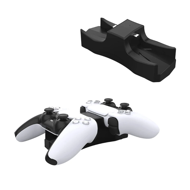 Controller Charger Cradle for PS5 Joystick Gamepad Dual USB Charging Stand Station Dock Double Port for PS5 Controllers
Controller Charger Cradle for PS5 Joystick Gamepad Dual USB Charging Stand Station Dock Double Port for PS5 Controllers