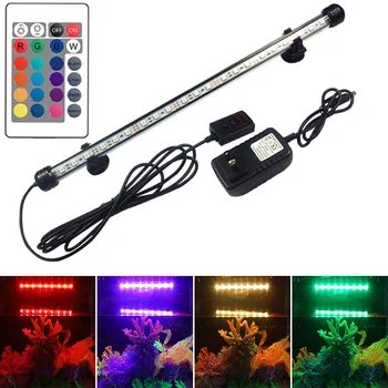 Fish Tank Aquarium Light 5050 SMD LED IP68 Waterproof RGB Colorful + Remote control 19-49CM Underwater Aquariums Decor Light 
Fish Tank Aquarium Light 5050 SMD LED IP68 Waterproof RGB Colorful + Remote control 19-49CM Underwater Aquariums Decor Light