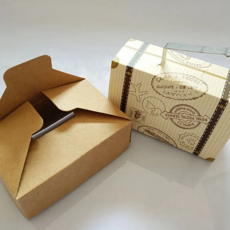 50PCS Mini Retro Suitcase Pattern Gift Box Portable Romantic Candy Gift Box For Wedding
50PCS Mini Retro Suitcase Pattern Gift Box Portable Romantic Candy Gift Box For Wedding