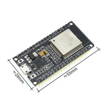 ESP-32 ESP32 Wireless WiFi Bluetooth Development Board 2.4GHz CP2102 Micro USB Dual Core Module ESP-32S Similar ESP8266
ESP-32 ESP32 Wireless WiFi Bluetooth Development Board 2.4GHz CP2102 Micro USB Dual Core Module ESP-32S Similar ESP8266