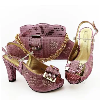 Amazing pink high heel sandal shoes matching with evening handbag set MM1100 heel height 10.5cm 
Amazing pink high heel sandal shoes matching with evening handbag set MM1100 heel height 10.5cm