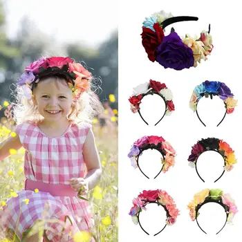 Headband Costume Rose Flower Crown Mexican Headpiece Birthday Party Decorations Kids Wedding Headwear For Bride
Headband Costume Rose Flower Crown Mexican Headpiece Birthday Party Decorations Kids Wedding Headwear For Bride