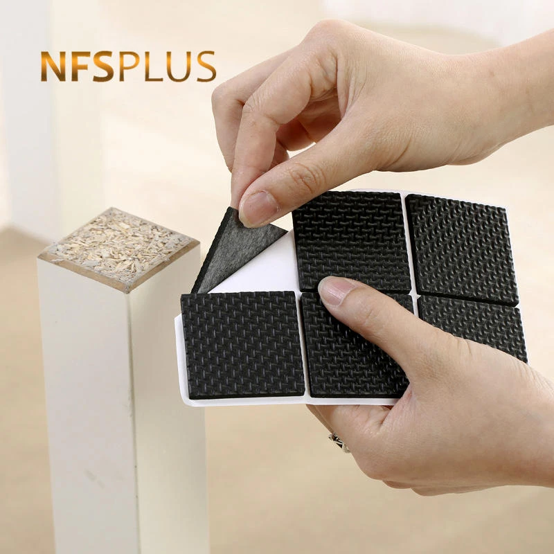 6 Pack Protective Pads For Chair and Tables 46MM Square Round Black Anti Vibration Non Shake TPR Sticky Anti-Slip Floor Mat Pad
6 Pack Protective Pads For Chair and Tables 46MM Square Round Black Anti Vibration Non Shake TPR Sticky Anti-Slip Floor Mat Pad