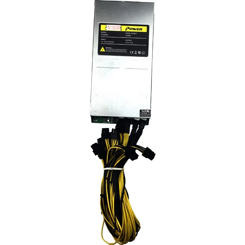 2200W 2U PSU PC Mining power mineirar eth 2000W 6 Pin Miner Power Supply for 6 GPU Bitcoin Antminer S9 S7 L3+ D3 T9 E9 852 E9i+
2200W 2U PSU PC Mining power mineirar eth 2000W 6 Pin Miner Power Supply for 6 GPU Bitcoin Antminer S9 S7 L3+ D3 T9 E9 852 E9i+