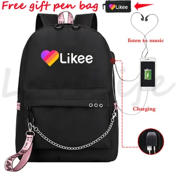USB Charging Backpack Likee Live School Bag Teenagers Travel Rucksack Likee Video App USB Design Knapsack 
USB Charging Backpack Likee Live School Bag Teenagers Travel Rucksack Likee Video App USB Design Knapsack