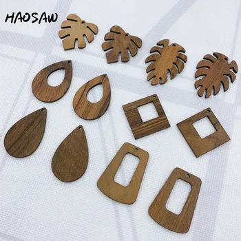 HAOSAW Choose 6Pcs/Lot Full Wood/Multi Designs/Dark Brown/Leaf/Hollow Out Design/DIY Jewelry Making/HandMade/Earring Findings
HAOSAW Choose 6Pcs/Lot Full Wood/Multi Designs/Dark Brown/Leaf/Hollow Out Design/DIY Jewelry Making/HandMade/Earring Findings