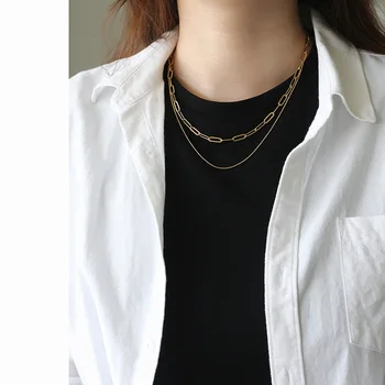 Timeless Wonder Titanium Layered Chains Necklace Women Statement Stainless Steel Jewelry Hiphop Trendy Boho Kpop Ins Classy 8424
Timeless Wonder Titanium Layered Chains Necklace Women Statement Stainless Steel Jewelry Hiphop Trendy Boho Kpop Ins Classy 8424