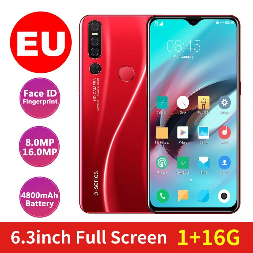 32Gb Mobile Phone Android 6.3 Inch Waterdrop Display Triple Camera Fingerprint Face Id Smartphone
32Gb Mobile Phone Android 6.3 Inch Waterdrop Display Triple Camera Fingerprint Face Id Smartphone