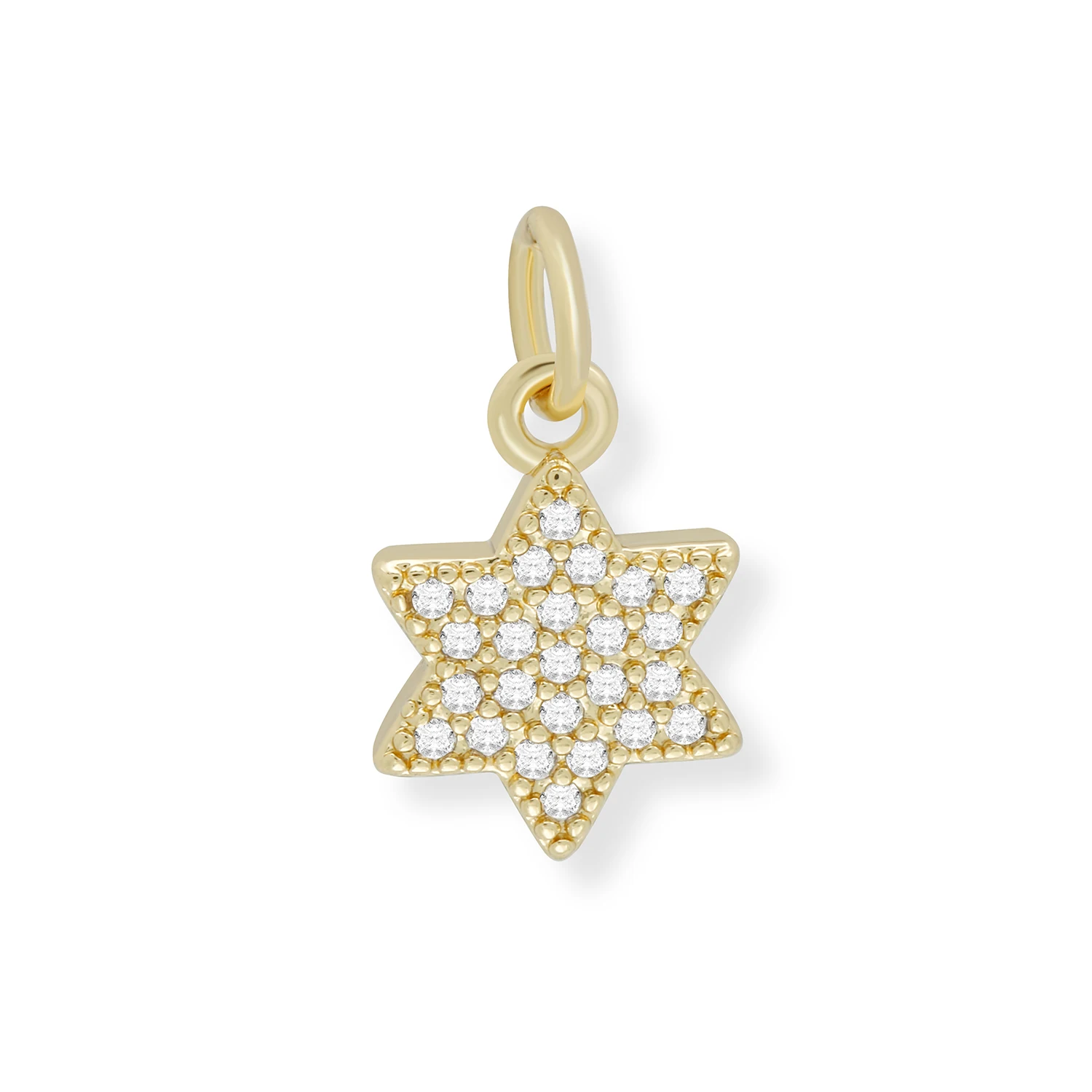 AAA Cubic Zirconia Crystal Gold-plated Six-point Jewish Star Of David Pendant For Necklace Earrings Makings Moon Heart Findings 
AAA Cubic Zirconia Crystal Gold-plated Six-point Jewish Star Of David Pendant For Necklace Earrings Makings Moon Heart Findings