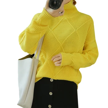 Sweater women's pullover autumn winter new paragraph loose large size high collar thick outer wear super firesweater
Sweater women's pullover autumn winter new paragraph loose large size high collar thick outer wear super firesweater