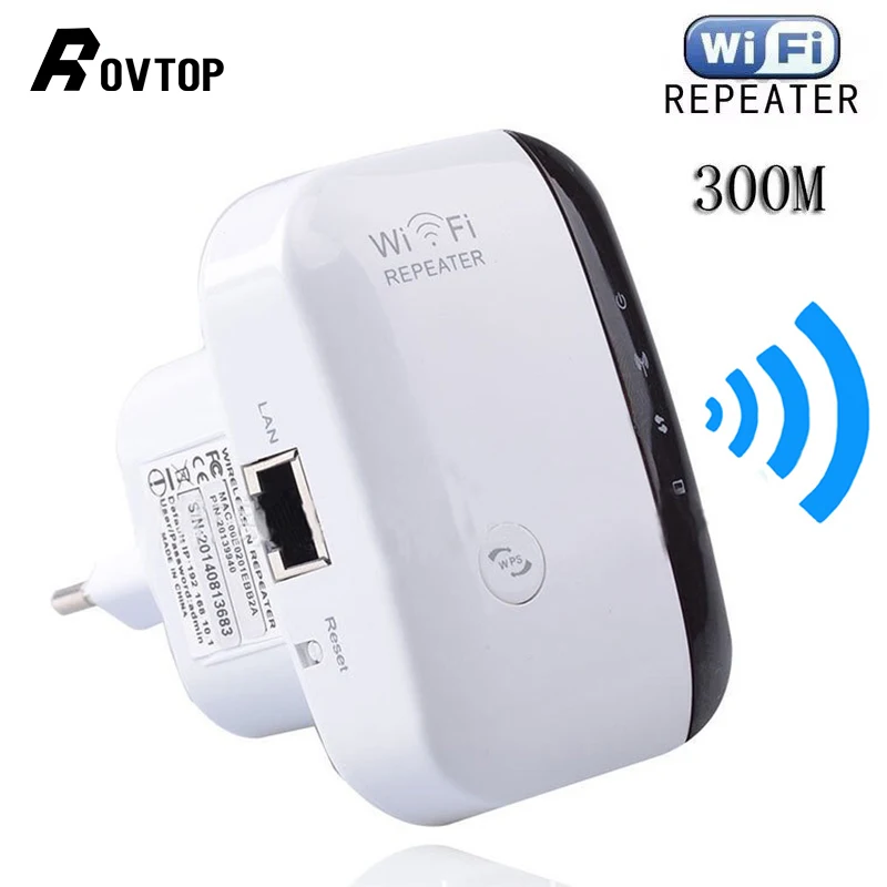 

Rovtop Wireless WiFi Repeater Wifi Extender 300Mbps Wi-Fi Amplifier 802.11N/B/G Booster Repetidor Wi Fi Reapeter Access Point