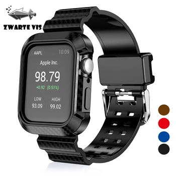 Design Carbon Fiber Pattern Soft Strap with Frame Case for Apple Watch 38 44mmBand Series 5 4 Outdoor Sports Wrist Bracelet Belt
Design Carbon Fiber Pattern Soft Strap with Frame Case for Apple Watch 38 44mmBand Series 5 4 Outdoor Sports Wrist Bracelet Belt