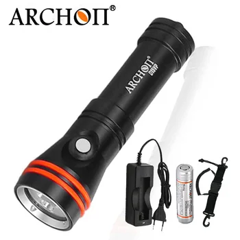Diving Flashlight ARCHON D15VP 100M Diver Diving Video Light White Red * LED Torch 1300 Lumens Underwater Light 18650 Battery