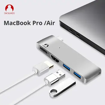 Snowkids Type C Dock Hub for MacBook Pro MacBook Air HDMI USB3.0 USB C Ports Expansion Splitter
Snowkids Type C Dock Hub for MacBook Pro MacBook Air HDMI USB3.0 USB C Ports Expansion Splitter
