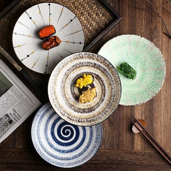 9 Inch Japanese Ceramic Western Food Ramen Disc Home Stone Pattern Main Course Sushi Dumpling Fruit Deep Dish Kitchen Tableware
9 Inch Japanese Ceramic Western Food Ramen Disc Home Stone Pattern Main Course Sushi Dumpling Fruit Deep Dish Kitchen Tableware
