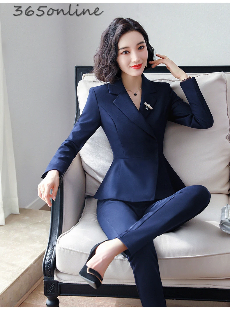 High Quality Fabric Formal Women Business Suits with Pants and Jackets Autumn Winter OL Styles Ladies Office Blazers Pantsuits
High Quality Fabric Formal Women Business Suits with Pants and Jackets Autumn Winter OL Styles Ladies Office Blazers Pantsuits