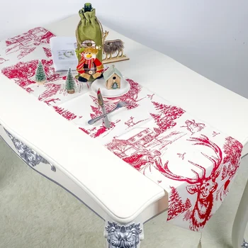 Christmas Printed Table Runner Festive Decor Table Cloth Red Merrily Decorative Christmas Santa Claus Snowman Tapestry 2020 
Christmas Printed Table Runner Festive Decor Table Cloth Red Merrily Decorative Christmas Santa Claus Snowman Tapestry 2020