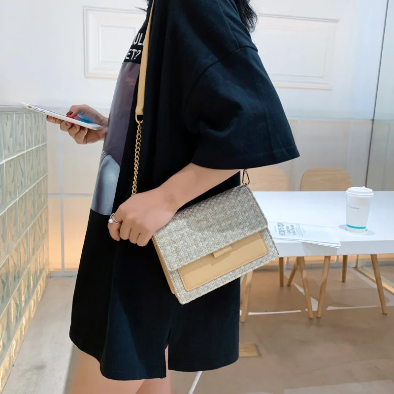 100 ins students weave small square bag 2019 new Korean version fashion simple chain slanted shoulder bag
100 ins students weave small square bag 2019 new Korean version fashion simple chain slanted shoulder bag