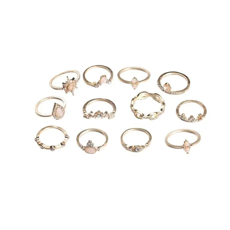 12pcs/set European Ring Crown Rhinestone Women Knuckle Hexagonal Joint Exquisite Temperament Beauiful Rings Birthday Jewelry
12pcs/set European Ring Crown Rhinestone Women Knuckle Hexagonal Joint Exquisite Temperament Beauiful Rings Birthday Jewelry