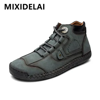 Men's Ankle Boots Handmade Leather Men's Western Boots Classic Fashion Men's Motorcycle Boots Outdoor Men's Work Shoes Size 48
Men's Ankle Boots Handmade Leather Men's Western Boots Classic Fashion Men's Motorcycle Boots Outdoor Men's Work Shoes Size 48