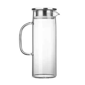 High Borosilicate Glass Cold Water Kettle Fruit Lemon Juice Container Tea Pot 1L P7Ding
High Borosilicate Glass Cold Water Kettle Fruit Lemon Juice Container Tea Pot 1L P7Ding