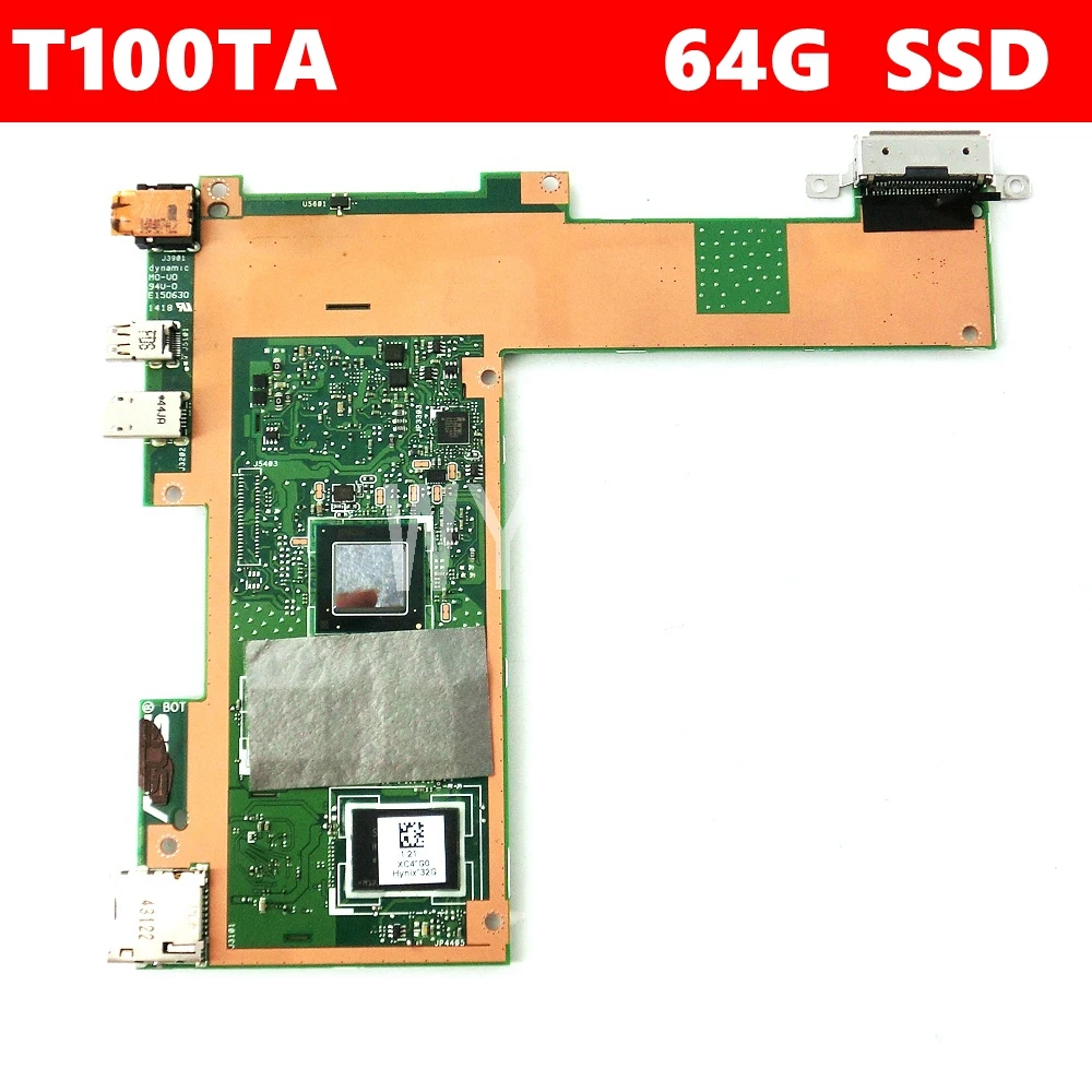 Фото T100TA материнская плата для планшета 64 Гб 1 33 ГГц ЦП ноутбука ASUS T100T 60NB0450-MB2060 100%