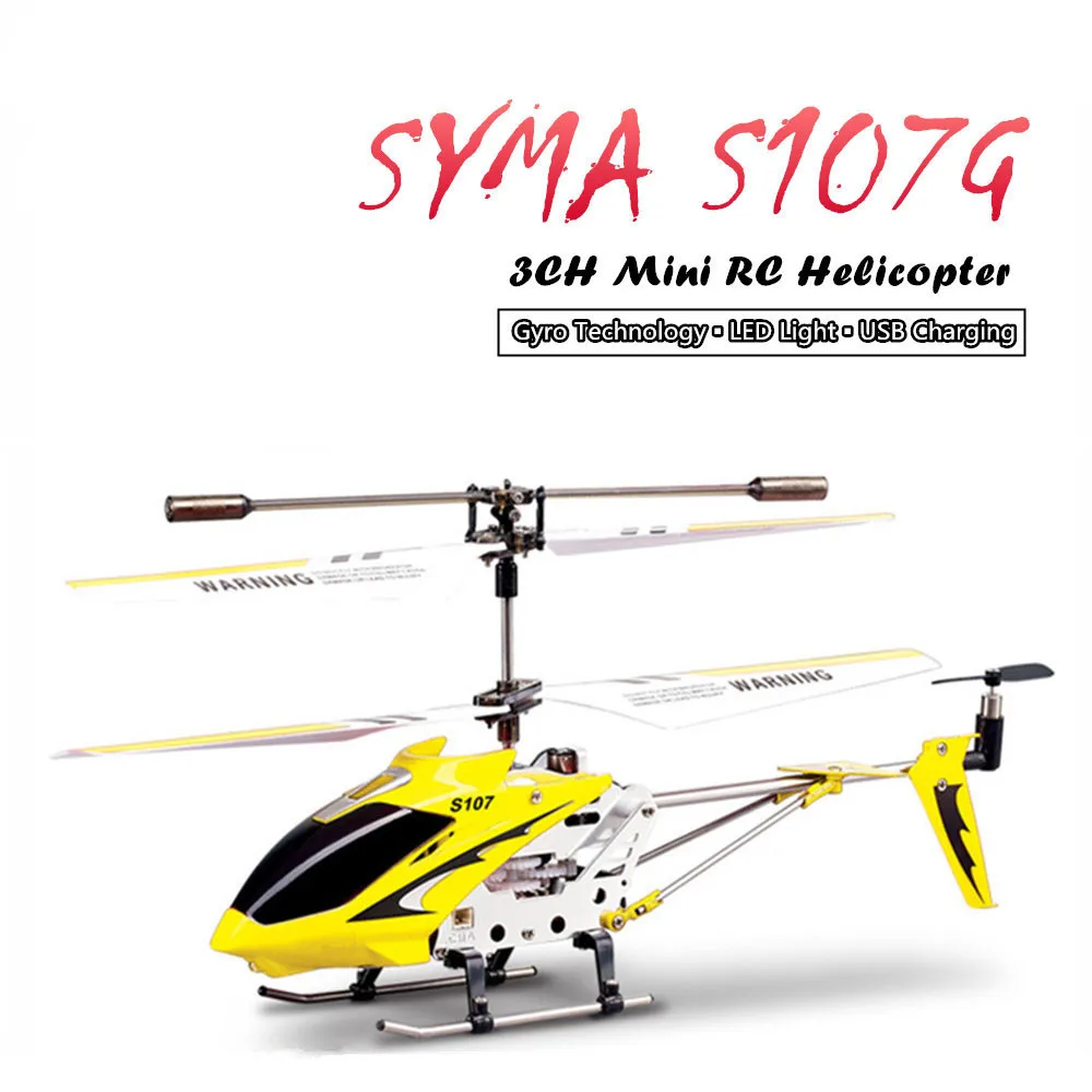 Мини Радиоуправляемый Дрон Syma S107G RC вертолет 3.5CH сплав летательный аппарат