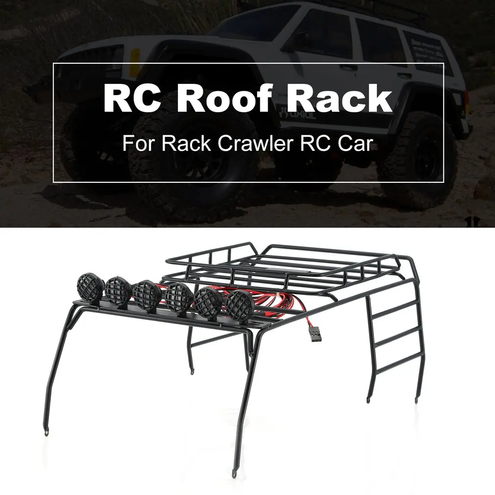RC Roof Rack Luggage With Multi-function LED Light for 1/10 AXIAL SCX10 D110 D90 Roof Rack Crawler RC Car Model Toys Parts
RC Roof Rack Luggage With Multi-function LED Light for 1/10 AXIAL SCX10 D110 D90 Roof Rack Crawler RC Car Model Toys Parts