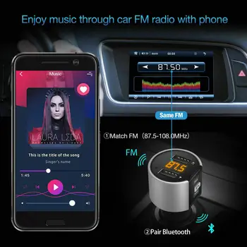 Sound Car MP3 Player FM Transmitter Bluetooth Handsfree Streaming Hands-free High quality Easy to control
Sound Car MP3 Player FM Transmitter Bluetooth Handsfree Streaming Hands-free High quality Easy to control