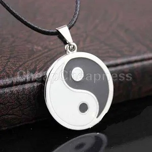 Фото Eight Diagrams Black And White Yin Yang Pendant For Couples Lover Fashion Necklaces Best Friends Friendship Unisex Jewelry Gifts | Украшения