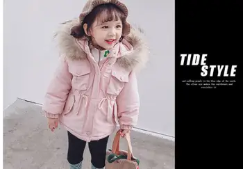 Girl's wool collar cotton-padded jacket Korean winter clothes baby style pure color coat for children
Girl's wool collar cotton-padded jacket Korean winter clothes baby style pure color coat for children