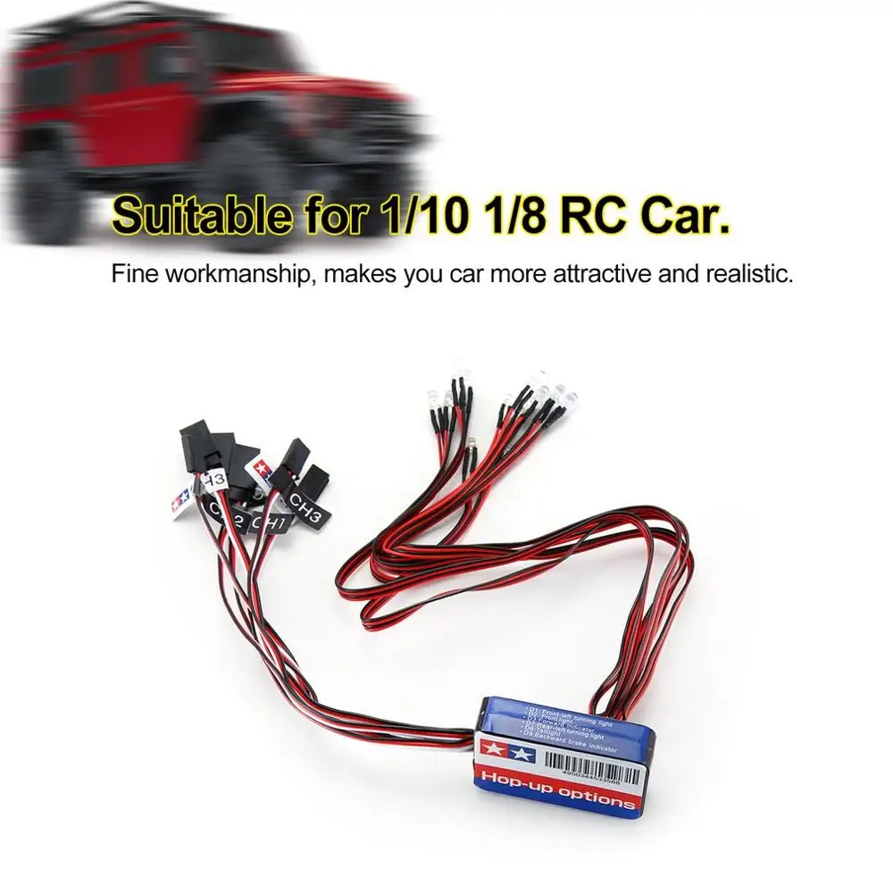 12 LED Lighting System Kit Smart Simulation RC Car Lights for 1/10 Drift On Road RC Car Yokomo Tamiya Hop-up Car Parts
12 LED Lighting System Kit Smart Simulation RC Car Lights for 1/10 Drift On Road RC Car Yokomo Tamiya Hop-up Car Parts