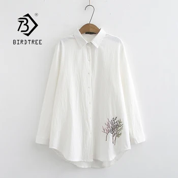 New Arrival Women Tree Embroidery Cotton White Shirt Long Sleeve Casual Blouse Loose Plus Size 4XL Tops Feminina Blusa T06209F
New Arrival Women Tree Embroidery Cotton White Shirt Long Sleeve Casual Blouse Loose Plus Size 4XL Tops Feminina Blusa T06209F