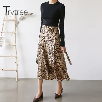 Trytree 2020 Summer Woman Casual Skirt Leopard print Irregular Fashion A-line Fashion Chiffon Lace up Vintage Elegant Set
Trytree 2020 Summer Woman Casual Skirt Leopard print Irregular Fashion A-line Fashion Chiffon Lace up Vintage Elegant Set