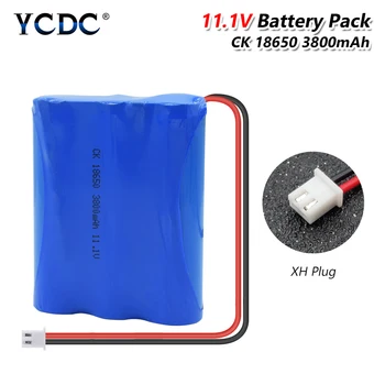 11.1V 3800mAh18650 Li-ion Battery Pack Rechargeable 3*18650 Cell Group Pack Replacement Lithium Li Ion Battery With XH Plug
11.1V 3800mAh18650 Li-ion Battery Pack Rechargeable 3*18650 Cell Group Pack Replacement Lithium Li Ion Battery With XH Plug