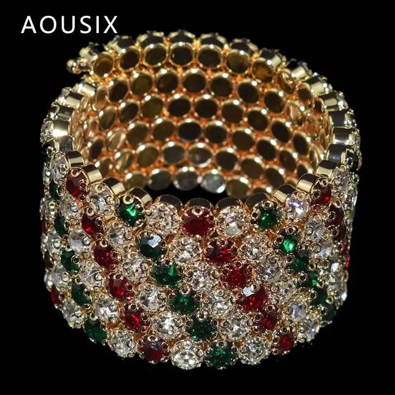 adjustable bracelet bangle for women gold silver color wedding